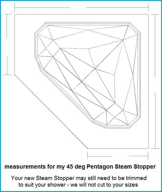 Pentagon Steam Stopper size