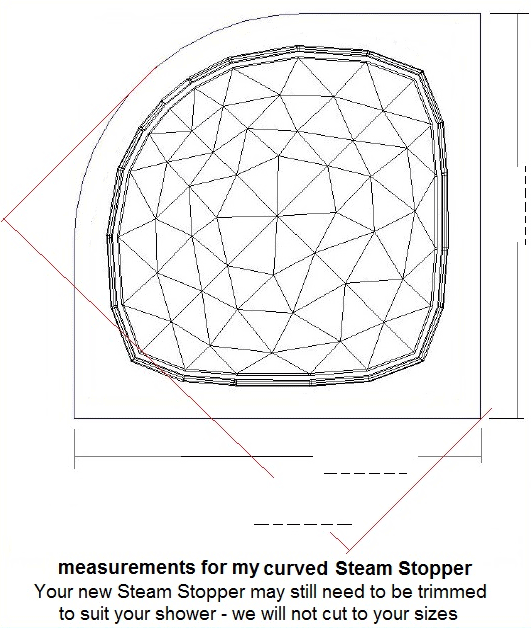 Steam Stopper Square sizes